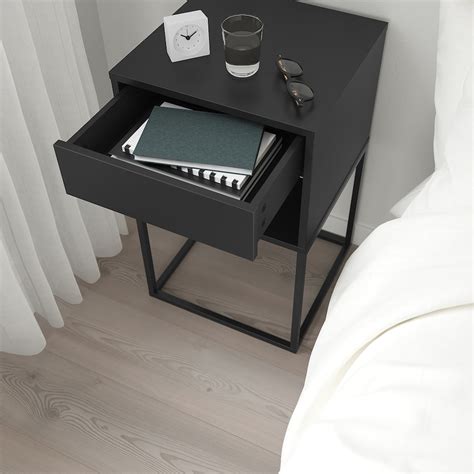 ikea bedside table black